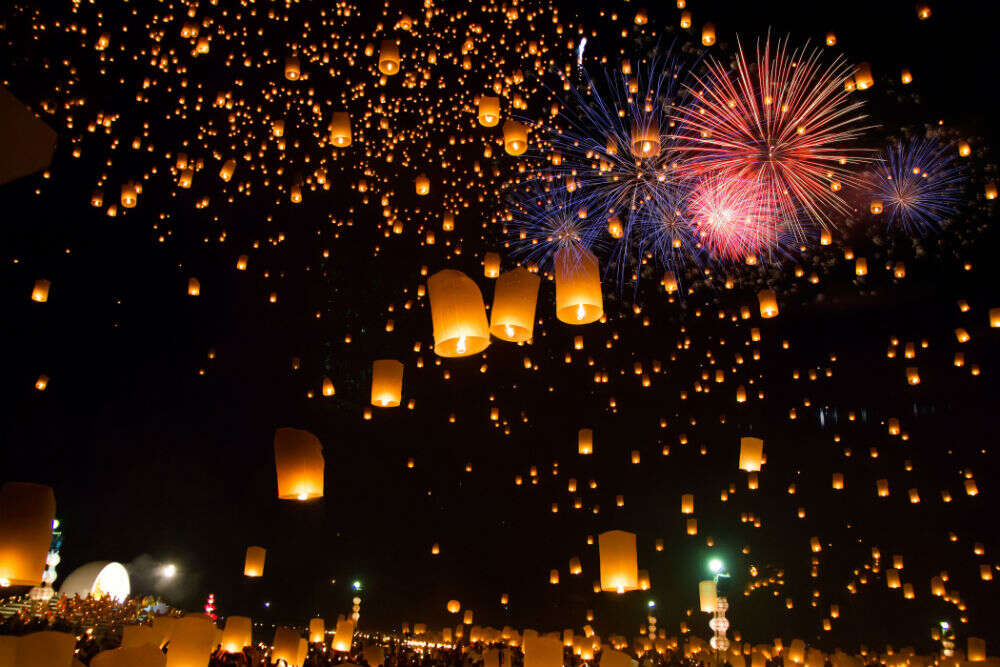 chinese lantern lights festival