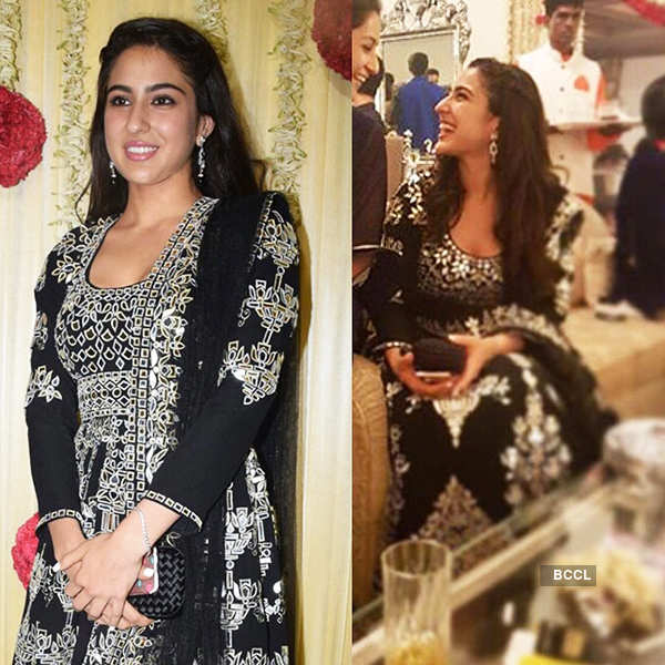 Sara Ali Khan steals the limelight with her festive look at a party