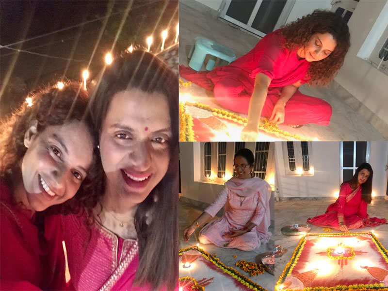 Kangana Ranaut celebrates Diwali with family in Himachal