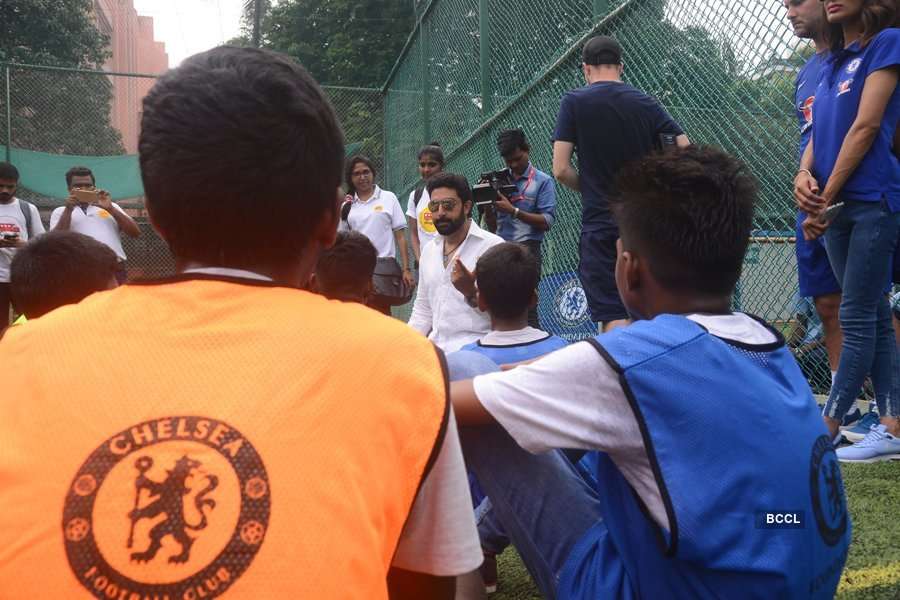 Abhishek Bachchan at the Chelsea Football Club event