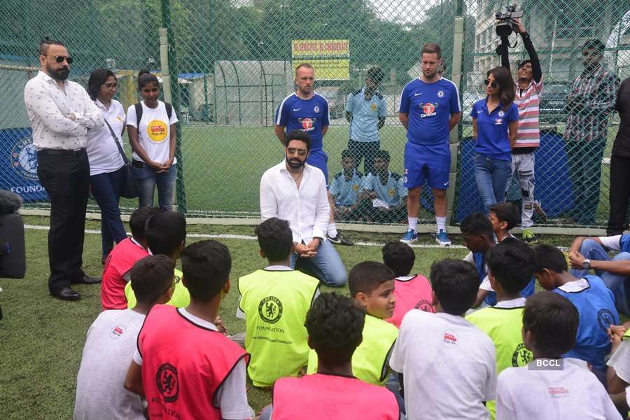 Abhishek Bachchan at the Chelsea Football Club event