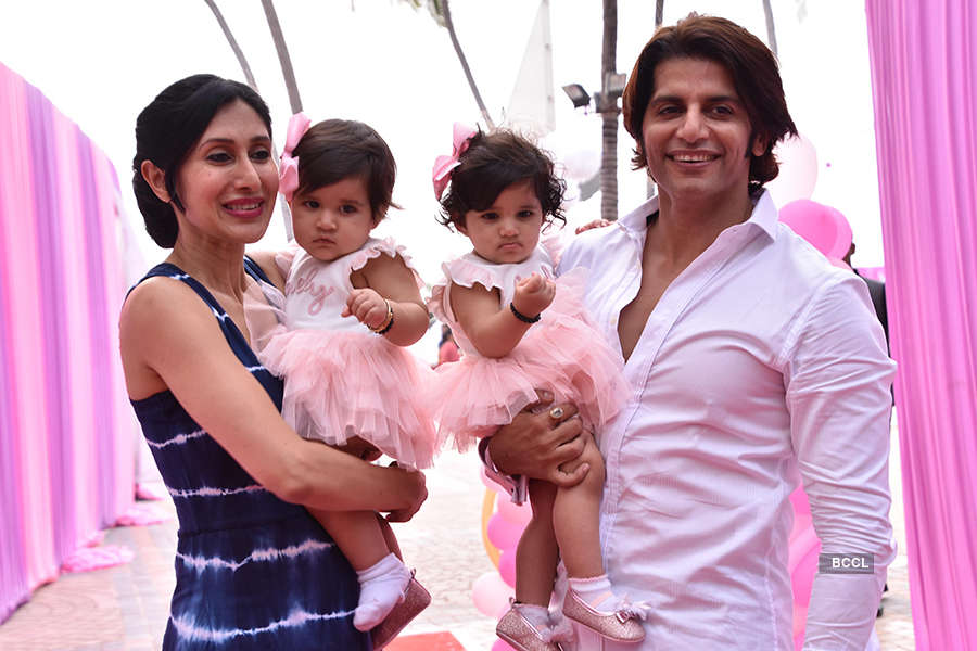 Karanvir and Teejay celebrate their twin daughters first birthday