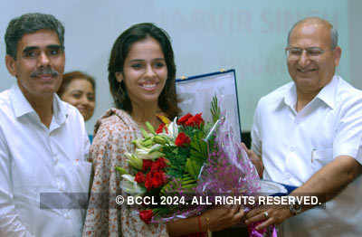 Saina Nehwal felicitated