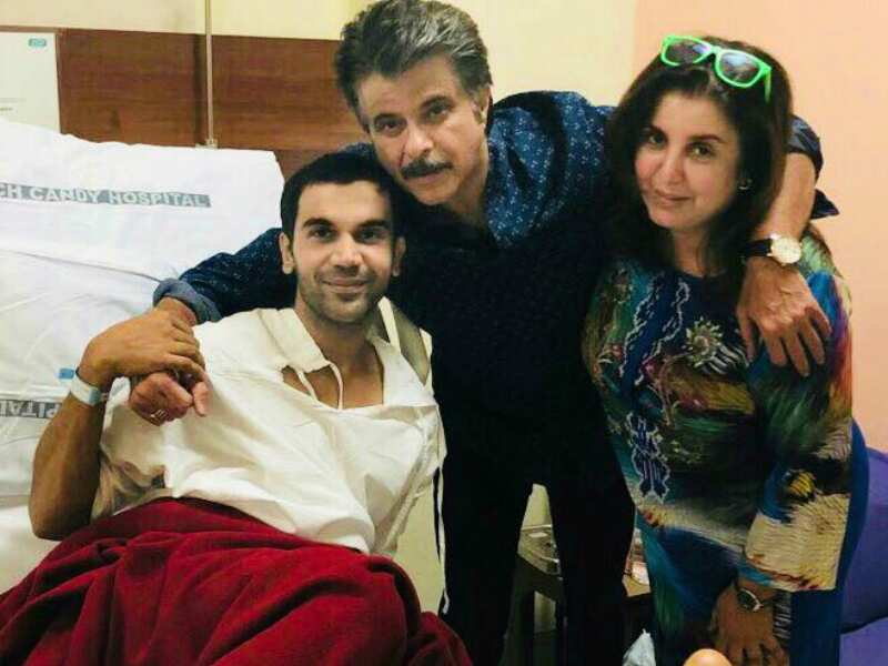 Pic: Farah Khan and Anil Kapoor pay visit to Rajkummar Rao 