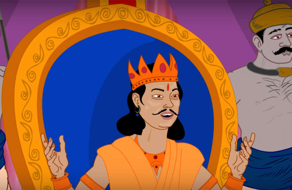 A still from Sarbagunakar Srimanta Sankardeva