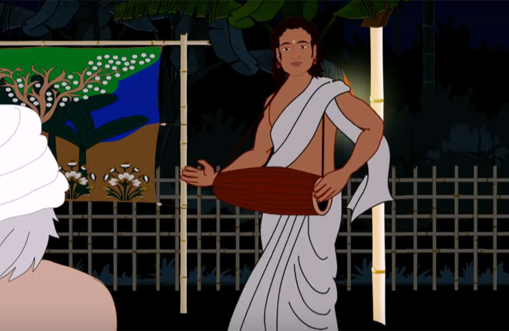 A still from Sarbagunakar Srimanta Sankardeva