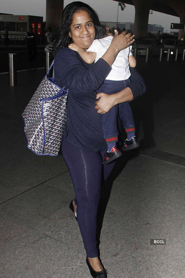 Photos of celebrities at airport