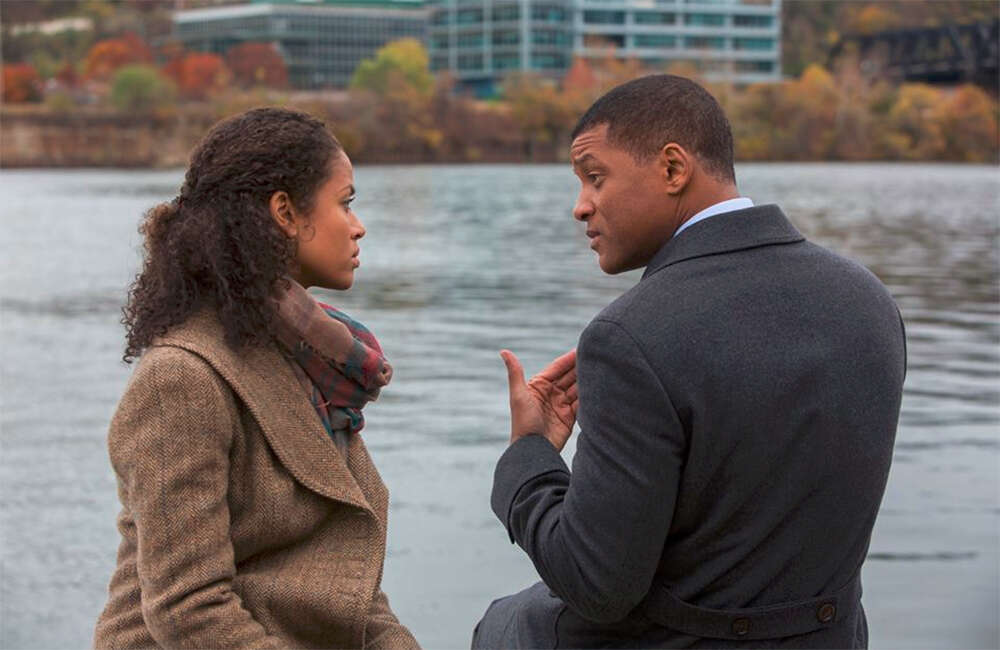 A still from Concussion