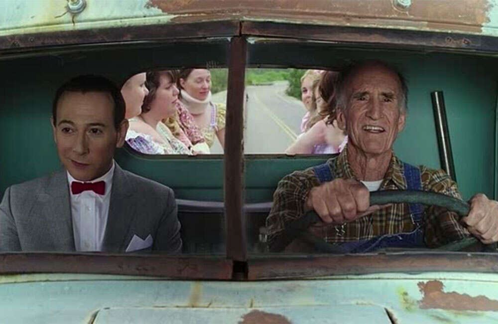 A still from Pee-Wee's Big Holiday