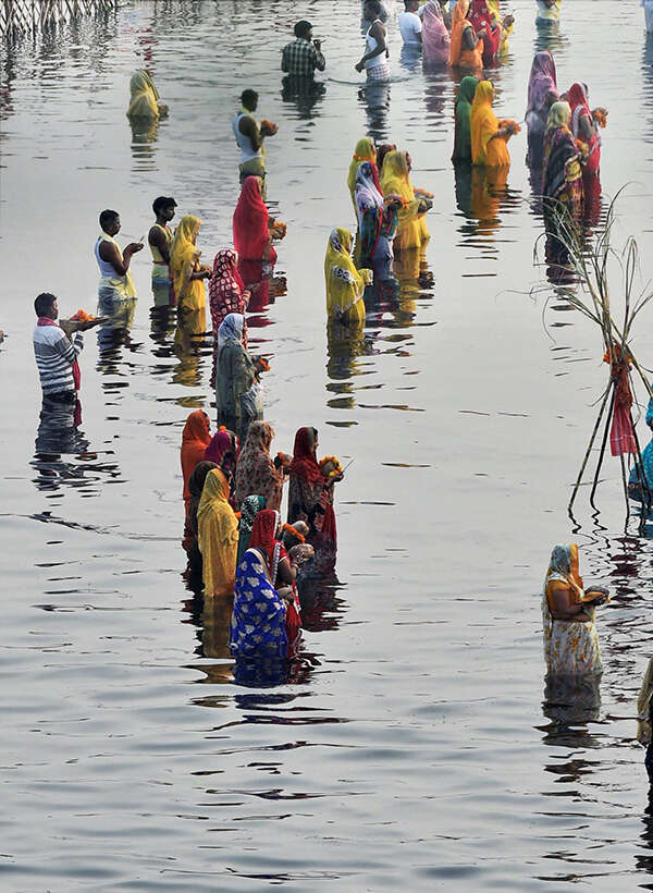 Devotees offer prayers
