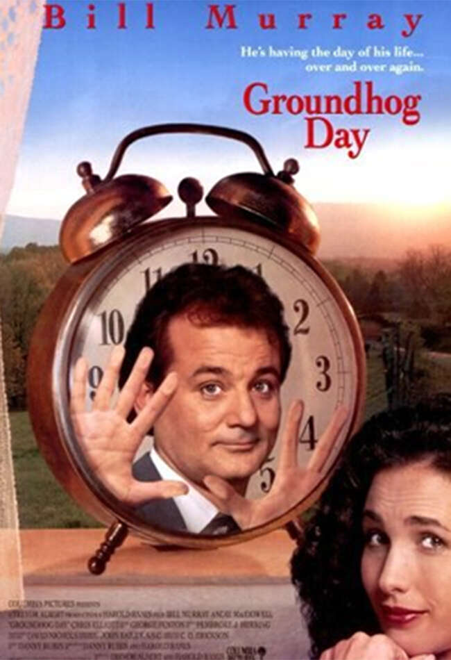A still from Groundhog Day