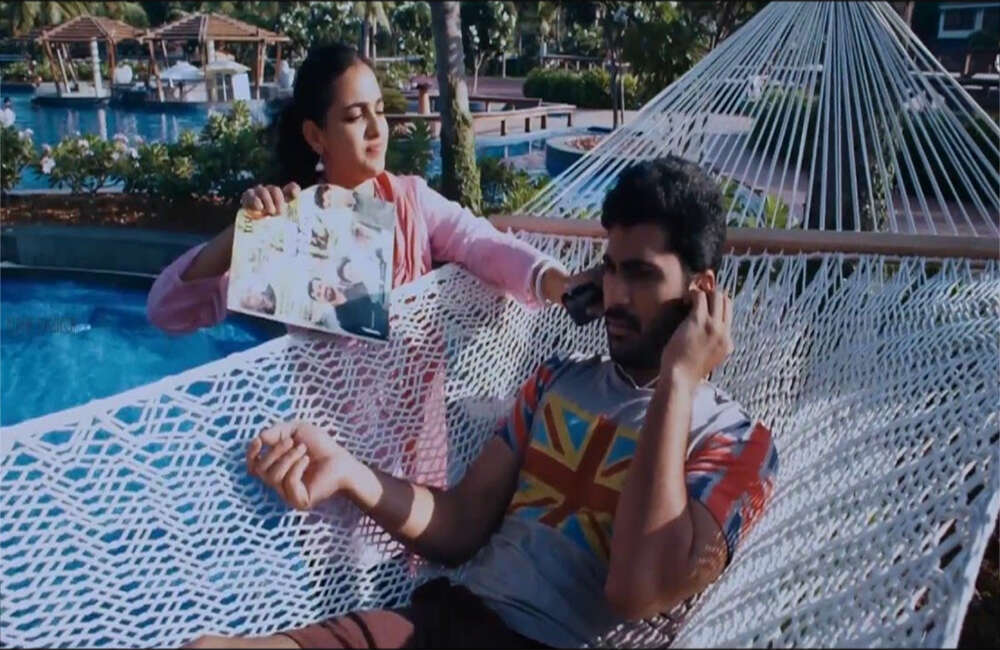 A still from Rajadhi Raja