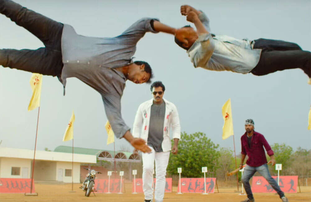A still from Ungarala Rambabu