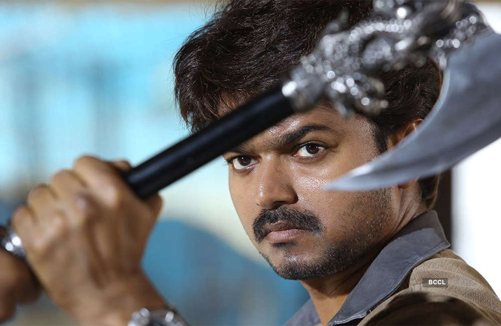 A still from Agent Bairavaa