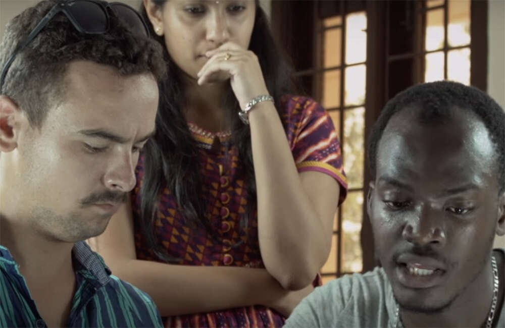 A still from Pragamiyam