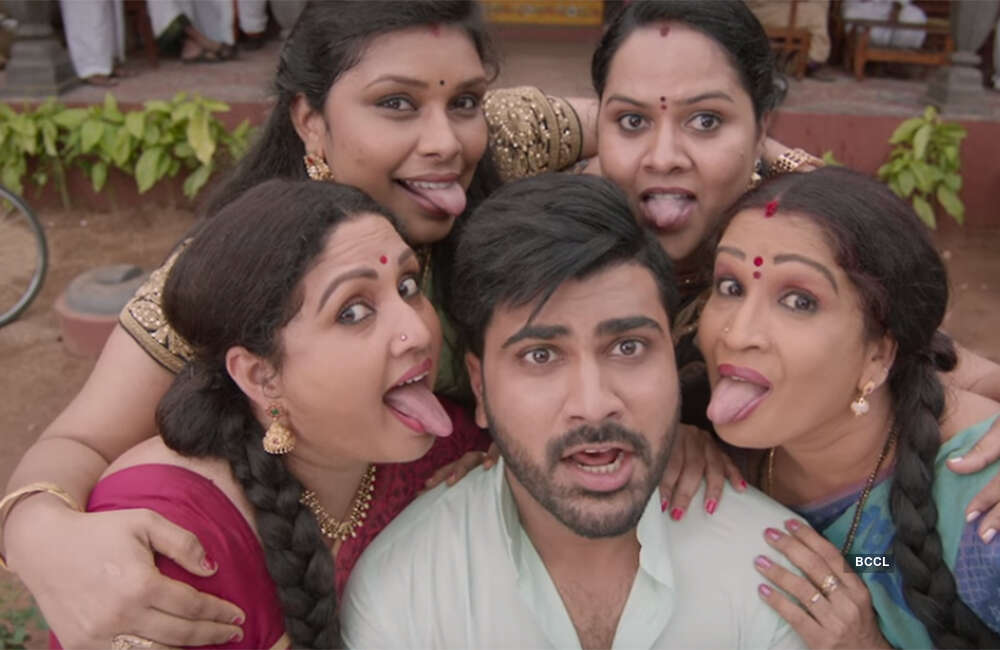 A still from Mahanubhavudu