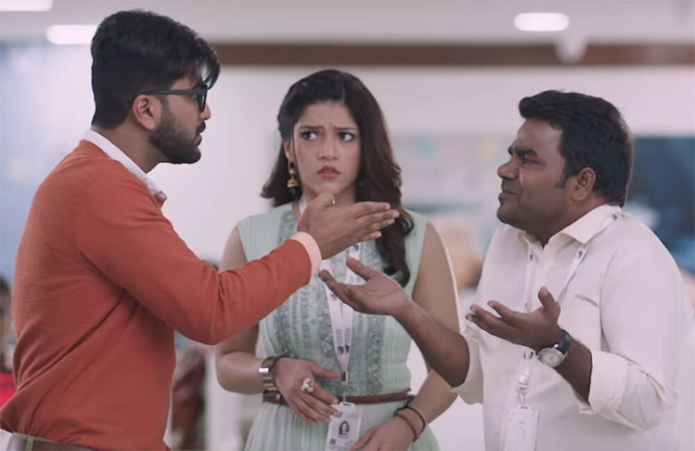 A still from Mahanubhavudu