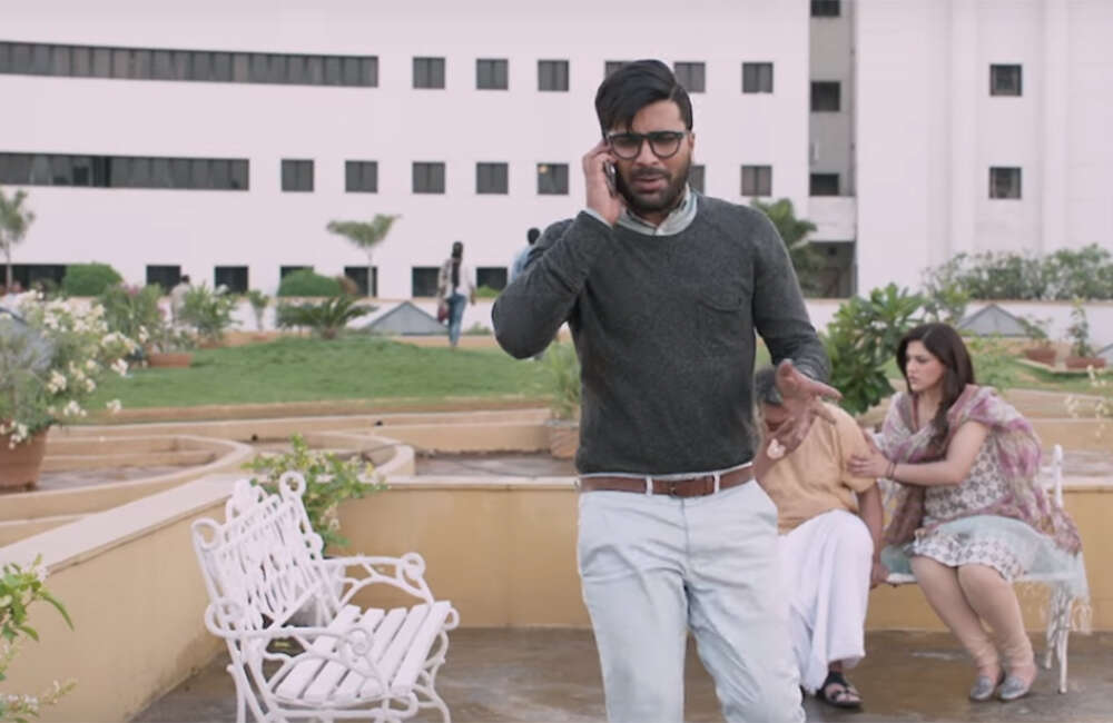 A still from Mahanubhavudu