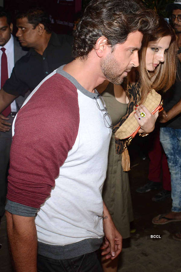 Hrithik Roshan bonds with ex-wife Sussanne Khan at a play