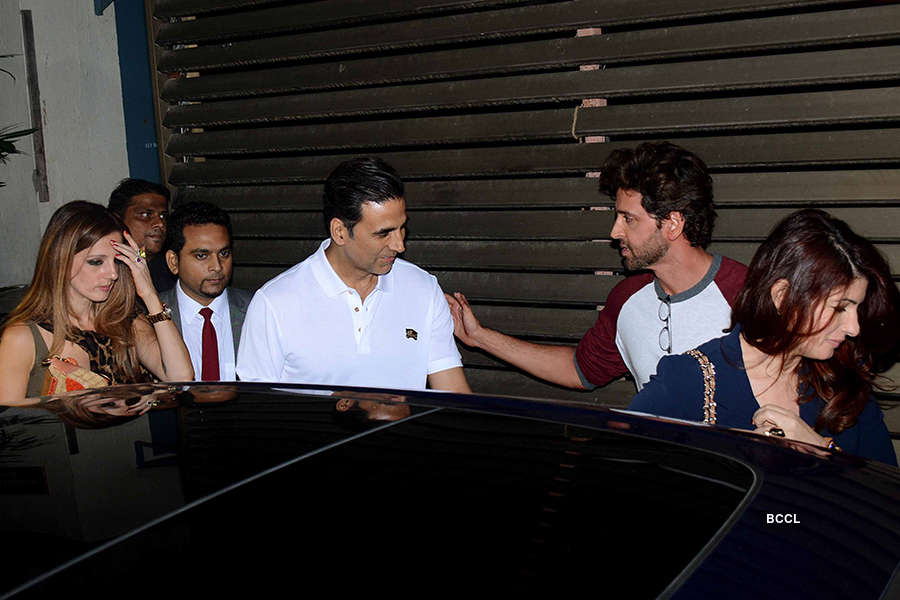Hrithik Roshan bonds with ex-wife Sussanne Khan at a play