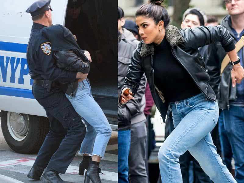 Pics: Priyanka Chopra shoots intense kidnapping scene for 'Quantico