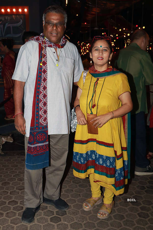 Ashish Vidyarthi and Rajoshi Vidyarthi arrive during the opening