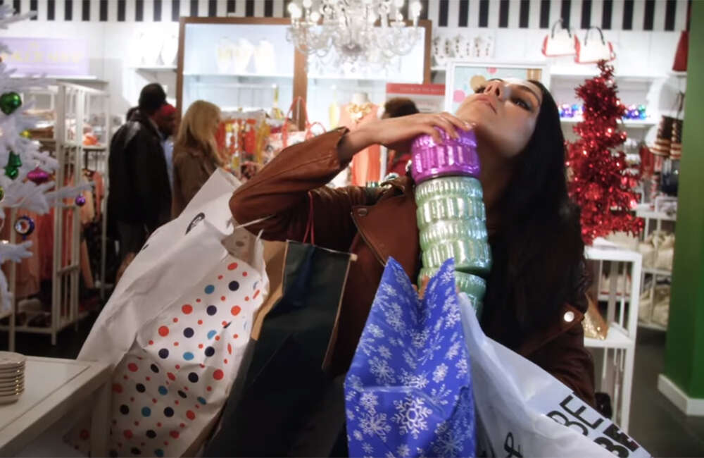 A still from A Bad Mom's Christmas