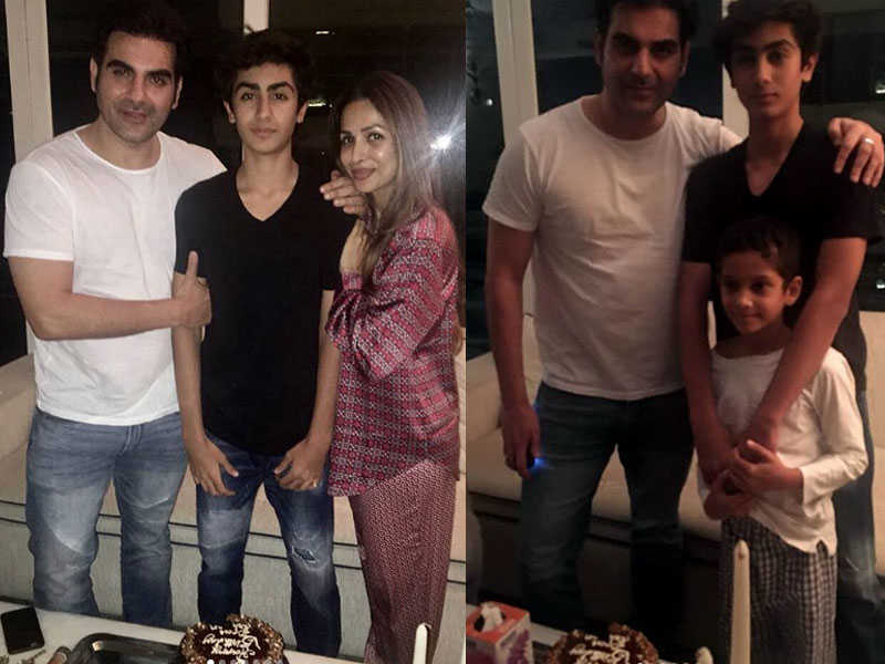 Pic: Malaika Arora and Arbaaz Khan come together for son Arhaan Khan's  birthday