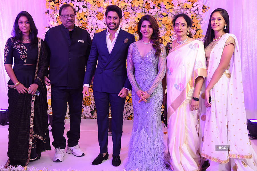 Naga Chaitanya and Samantha Akkineni’s starry wedding reception