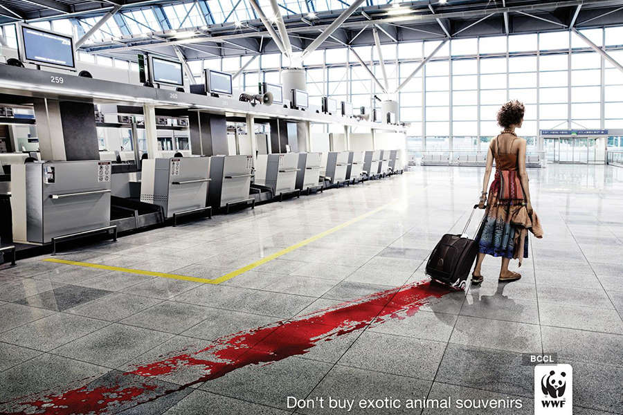Creative advertisements with social messages