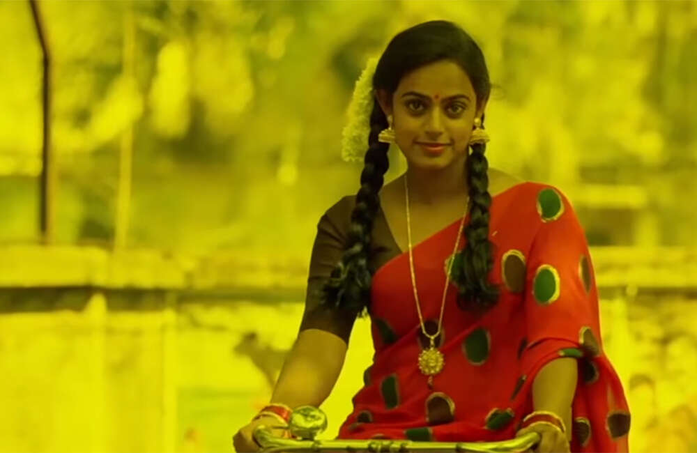 A still from Snehamera Jeevitham