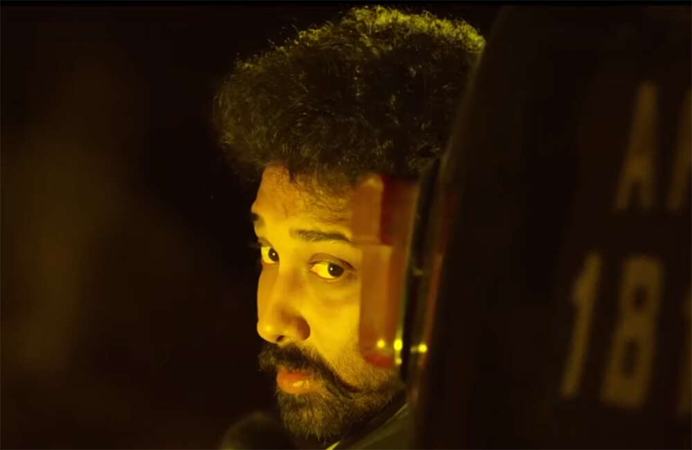 A still from Snehamera Jeevitham
