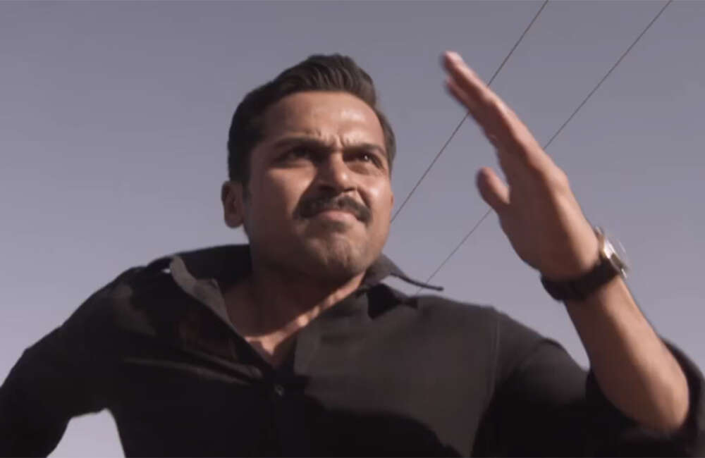 A still from Theeran Adhigaram Ondru