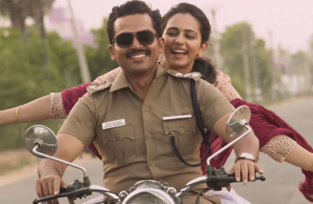 A still from Theeran Adhigaram Ondru