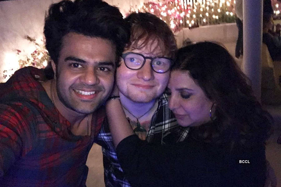 Bollywood stars party hard as they welcome Ed Sheeran