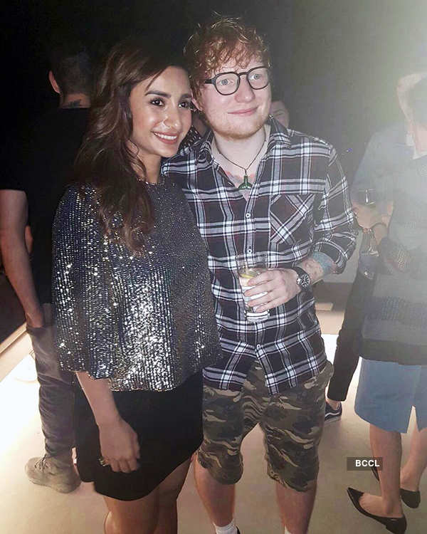 Bollywood stars party hard as they welcome Ed Sheeran