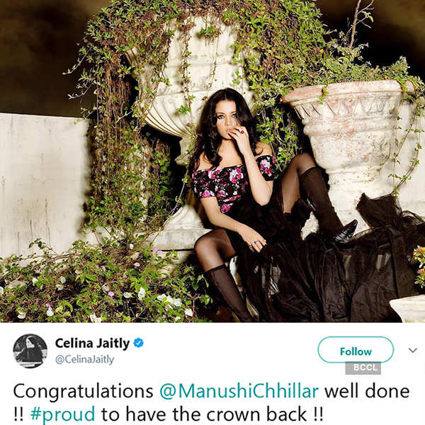 Celebrities congratulate Miss World 2017 Manushi Chhillar