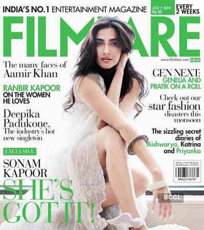 Sonam Kapoor on Filmfare magazine