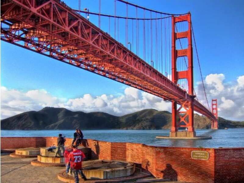 How many cars travel across a bridge each day?