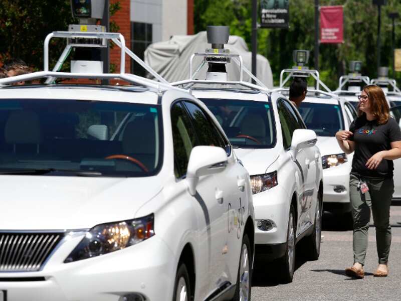 What is the market for driverless cars in the year 2020?