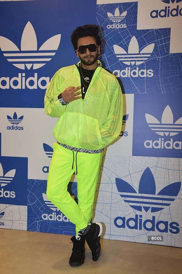 Ranveer Singh at Adidas store launch