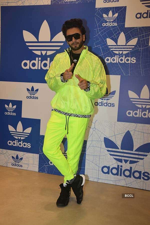 Ranveer Singh at Adidas store launch