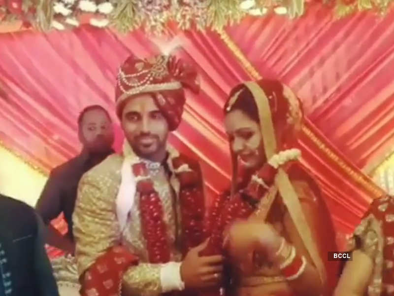 Virat Kohli, Shikhar Dhawan and Team India attend Bhuvneshwar Kumar’s wedding reception