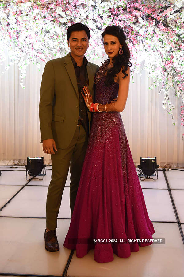 Celebs attend Alesia Raut and Siddhaanth Surryavanshi’s starry wedding reception