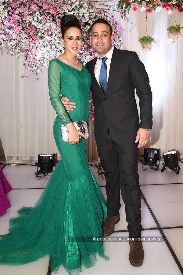 Celebs attend Alesia Raut and Siddhaanth Surryavanshi’s starry wedding reception