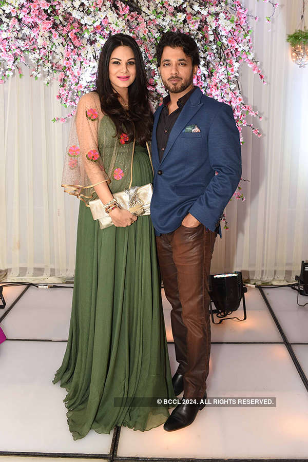 Celebs attend Alesia Raut and Siddhaanth Surryavanshi’s starry wedding reception