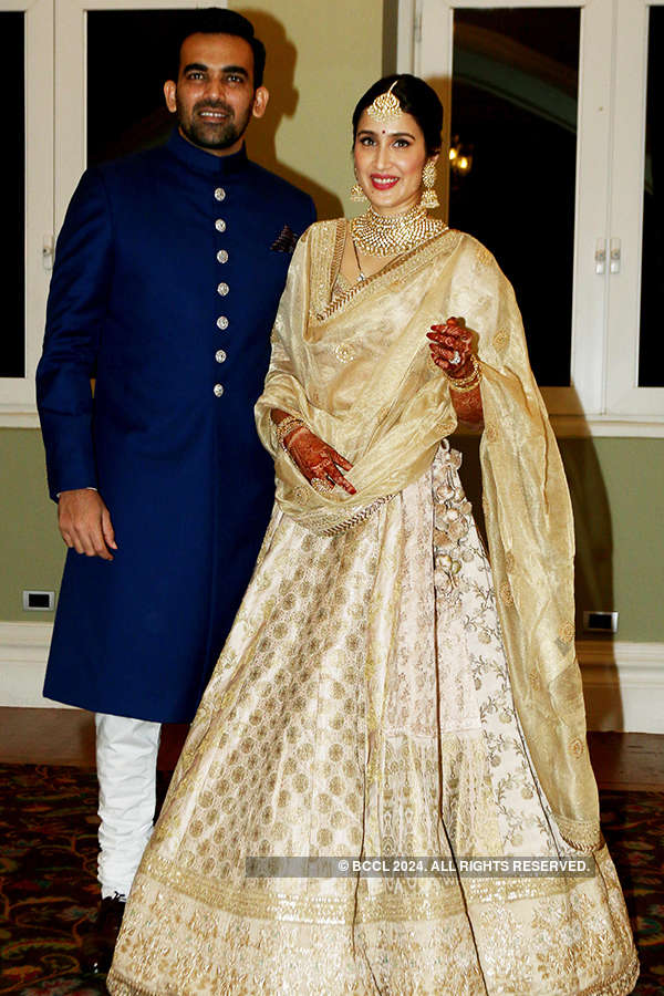 Zaheer Khan and Sagarika Ghatge's starry wedding reception in Pune