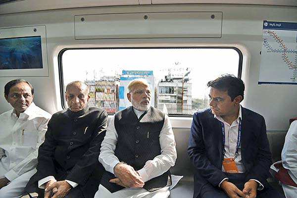 PM Modi Launches Hyderabad Metro