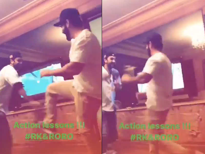 Watch: Arjun Kapoor shares a video of Ranbir Kapoor indulging in a friendly fist fight