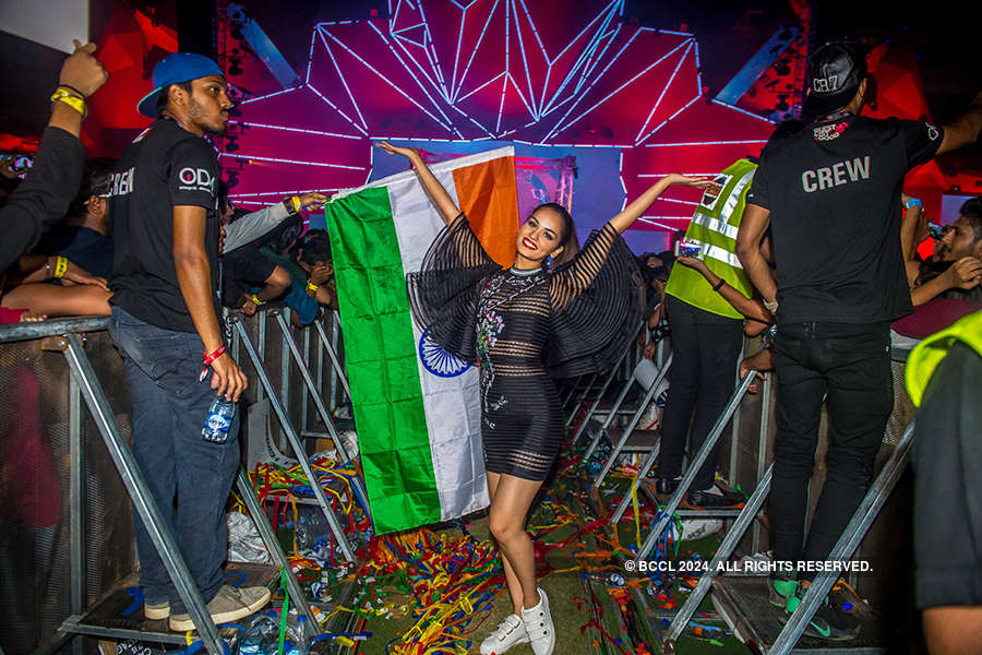 Miss World 2017 Manushi Chhillar at Hardwell concert